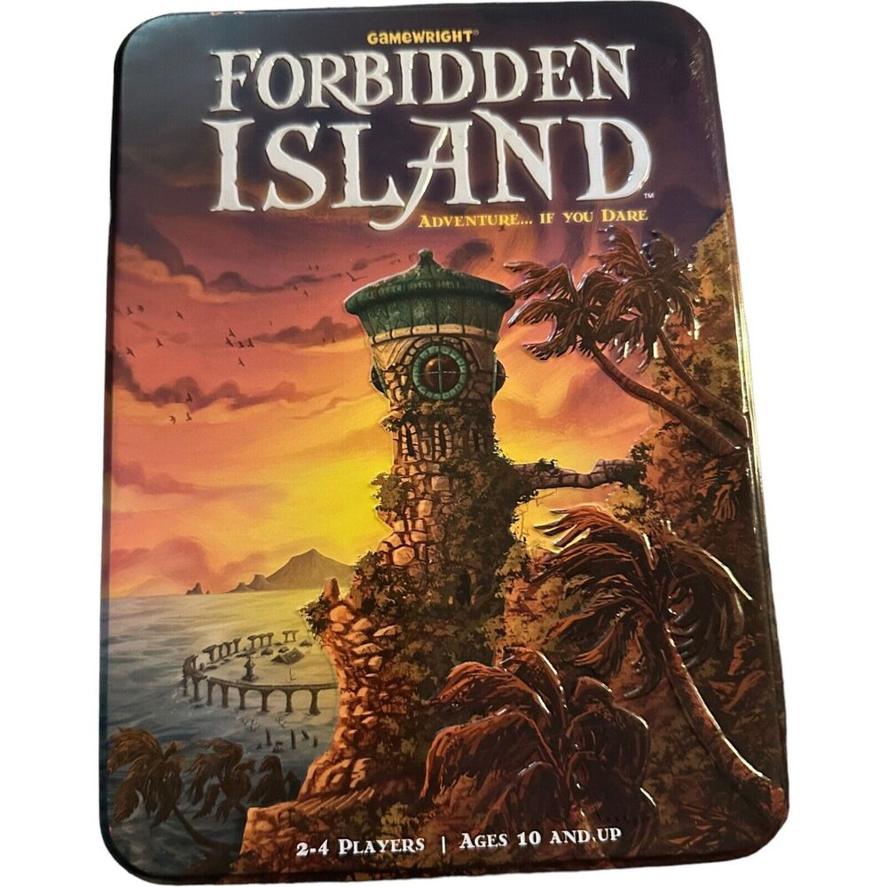 Forbidden Island Adventure Game COMPLETE Gamewright (2010) Card Playing Fantasy